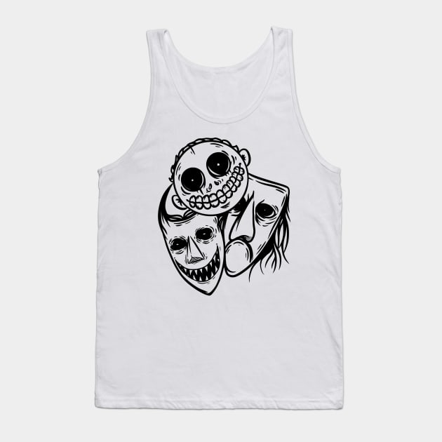 Lock, Shock, and Barrel Tank Top by Kowaii Arts